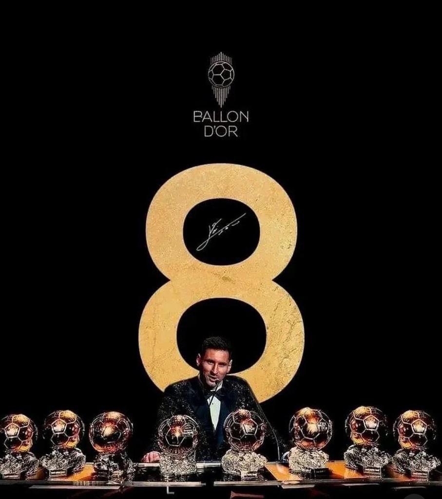 Messi 8 ballon d'Or
